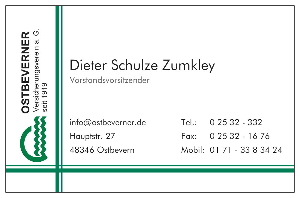 Visitenkarte Schulze Zumkley